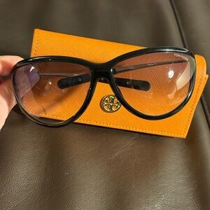 Tom Ford Black Frame Sunglasses with Gradient Lenses